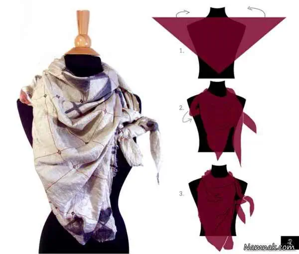 بستن شال و روسری